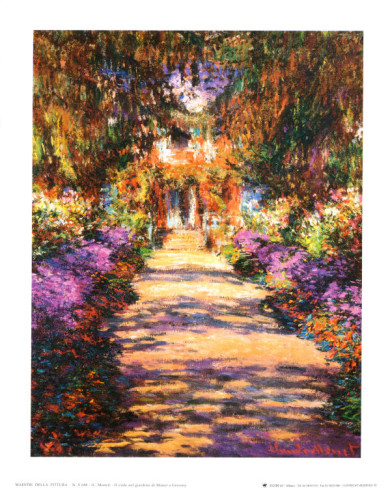 Il Viale del Gardino - Claude Monet Paintings
